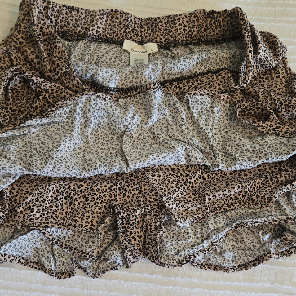 Leopard Print Ruffle Skort - Picture 3 of 3